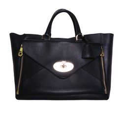 Willow Tote Large, Leather, Black, DB, 19065873, 3*